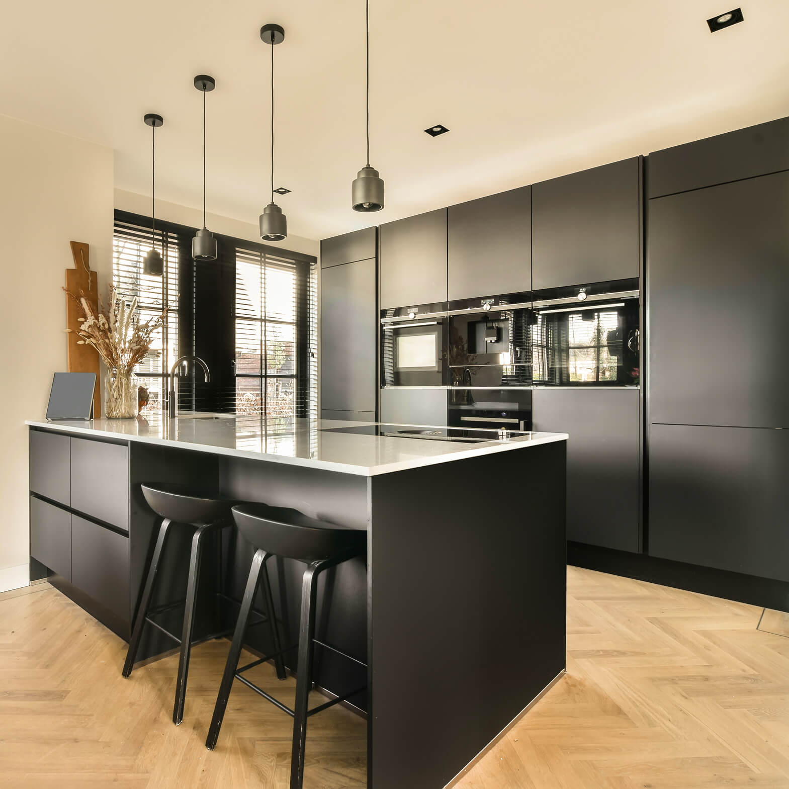 Two-Tone Cabinet Painting